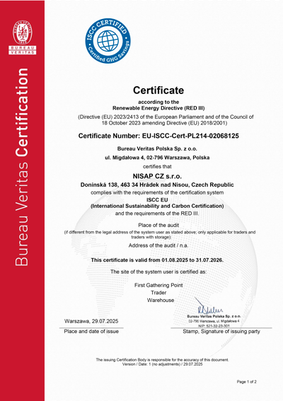 ceritifkat NISAP